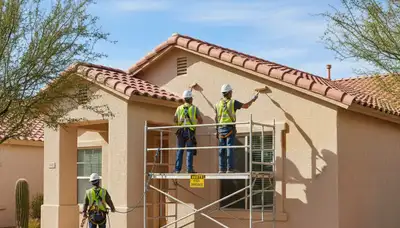 Professional painting contractor in Glendale, AZ providing residential and commercial painting services