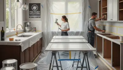 Cabinet painting service in Glendale, AZ for durable kitchen and bathroom cabinet upgrades