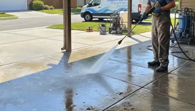 Concrete pressure cleaning in Glendale, AZ for driveways, patios, and walkways by Glendale Paint Pros