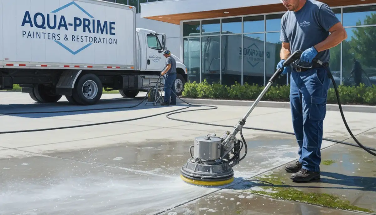 Concrete pressure cleaning in Glendale, AZ for driveways, patios, and walkways