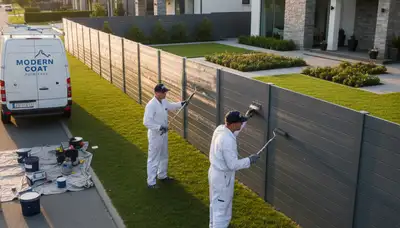 Fence painting in Glendale, AZ for durable wood and metal fence protection in desert heat