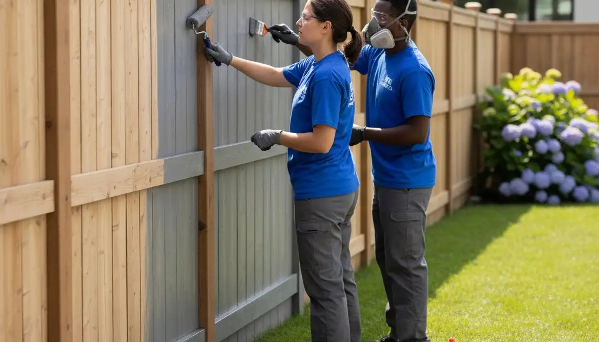 Fence painting in Glendale, AZ for durable wood and metal protection from sun and dust