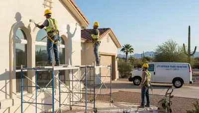 Professional painting contractor serving Glendale, AZ for interior and exterior home painting خدمات