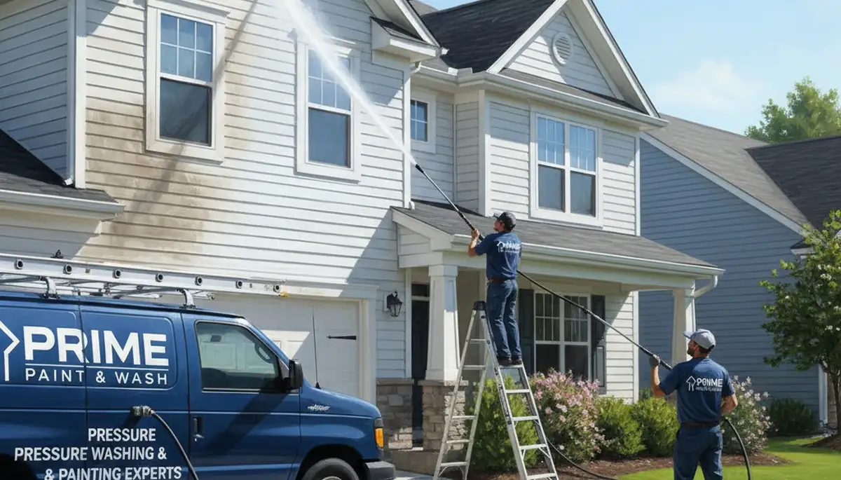 Vinyl siding pressure cleaning in Glendale, AZ for a clean, well-kept home exterior