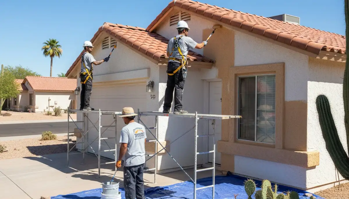 Professional painting contractor in Glendale, AZ providing residential and commercial painting services